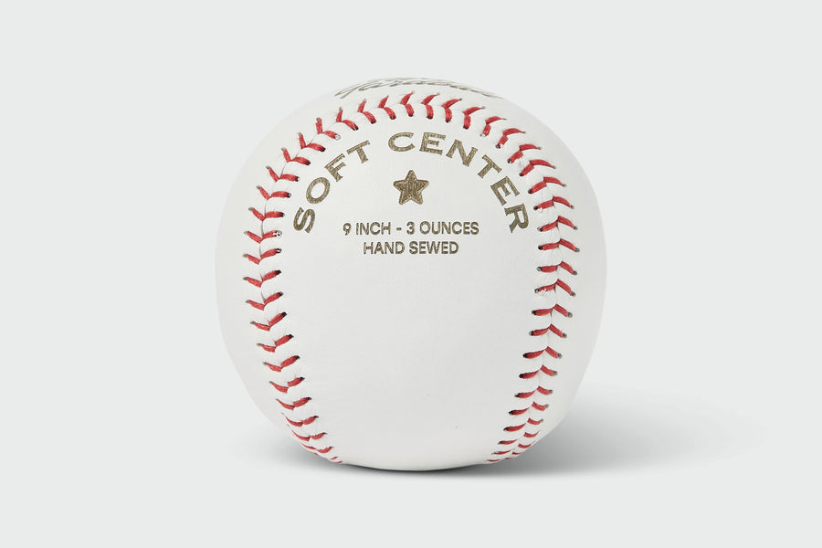 Little League Yardball back view with red stitching
