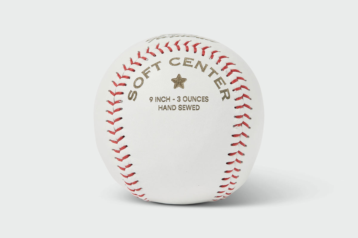 Little League Yardball back view with red stitching