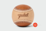 Duotone Yardball, two-tone tan leather with red stitching